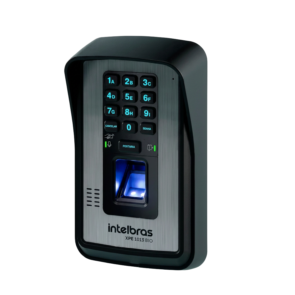 Leitor de biometria digital Intelbras XPE 1013 BIO para controle de acesso em condomínios