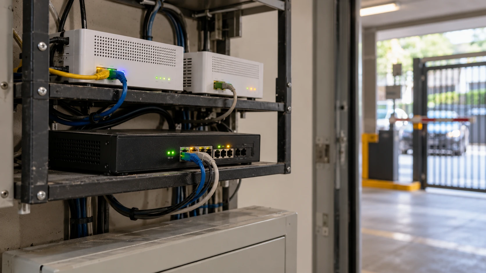 Roteador com dois links de internet para contingência do controle de acesso veicular